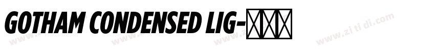 GOTHAM CONDENSED LIG字体转换